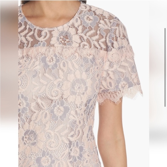CHARLES HENRY Pink Lace Dress M - Picture 3 of 16